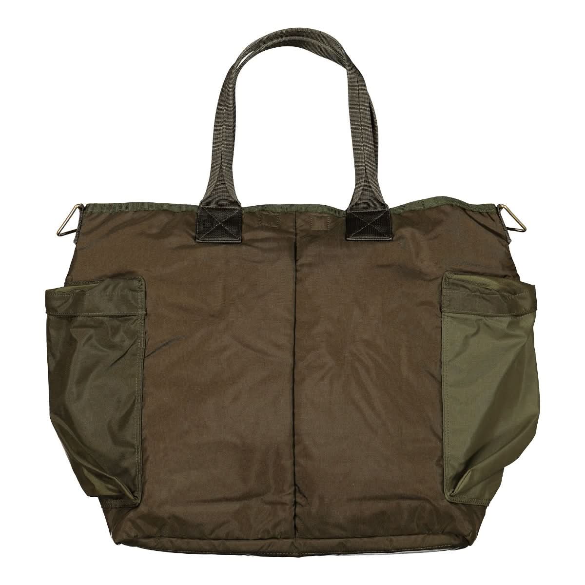 Porter-Yoshida & Co. Force 2Way Tote Bag Olive Detail view 2 | Gate