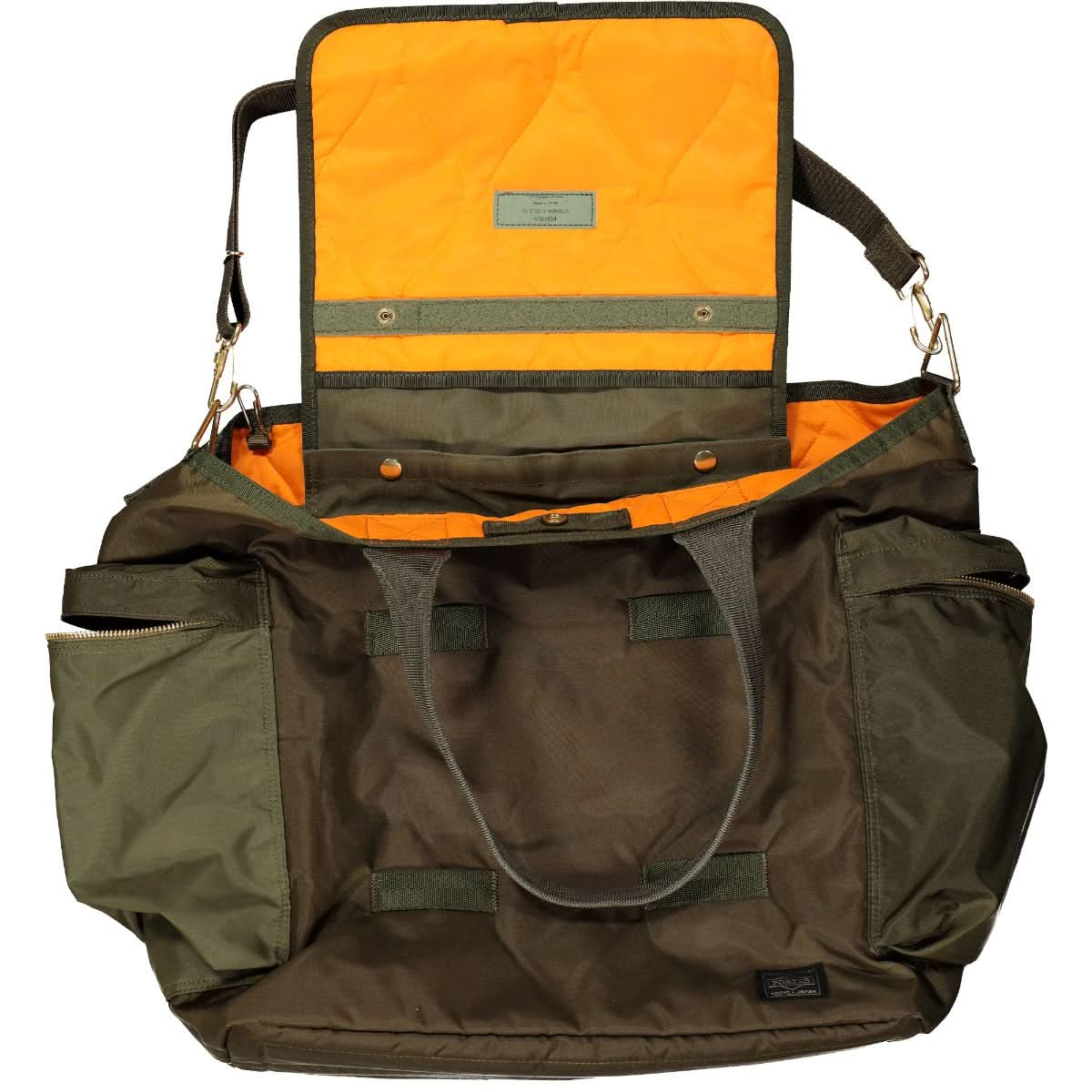 Porter-Yoshida & Co. Force 2Way Tote Bag Olive Detail view 4 | Gate