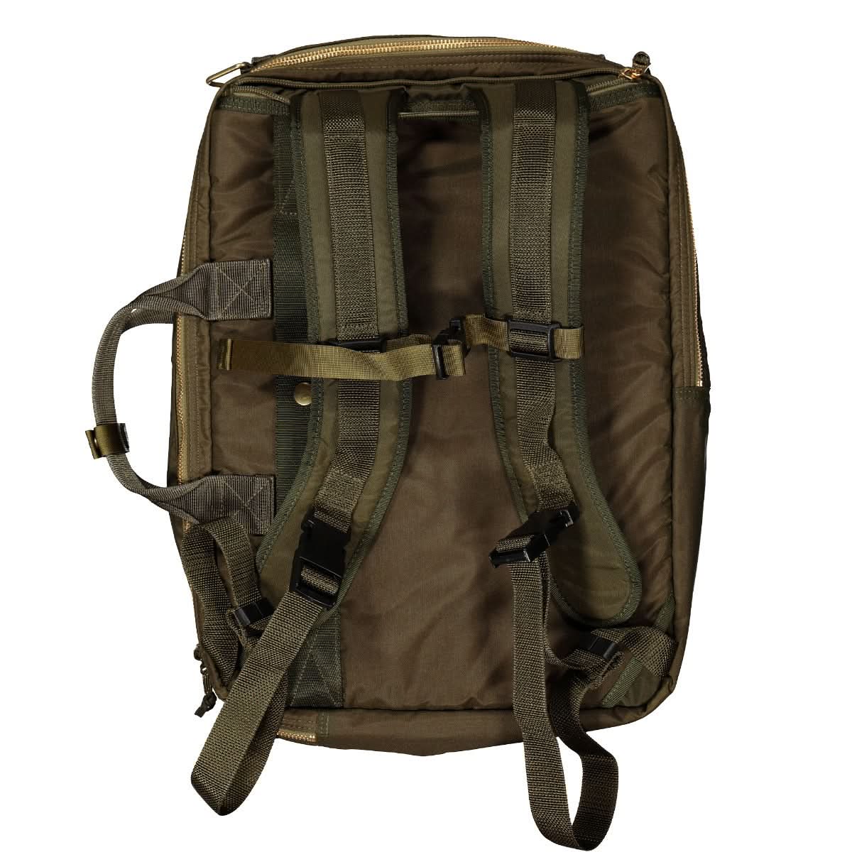 Porter-Yoshida & Co. Force 3Way Briefcase Olive Drab Detail view 5 | Gate