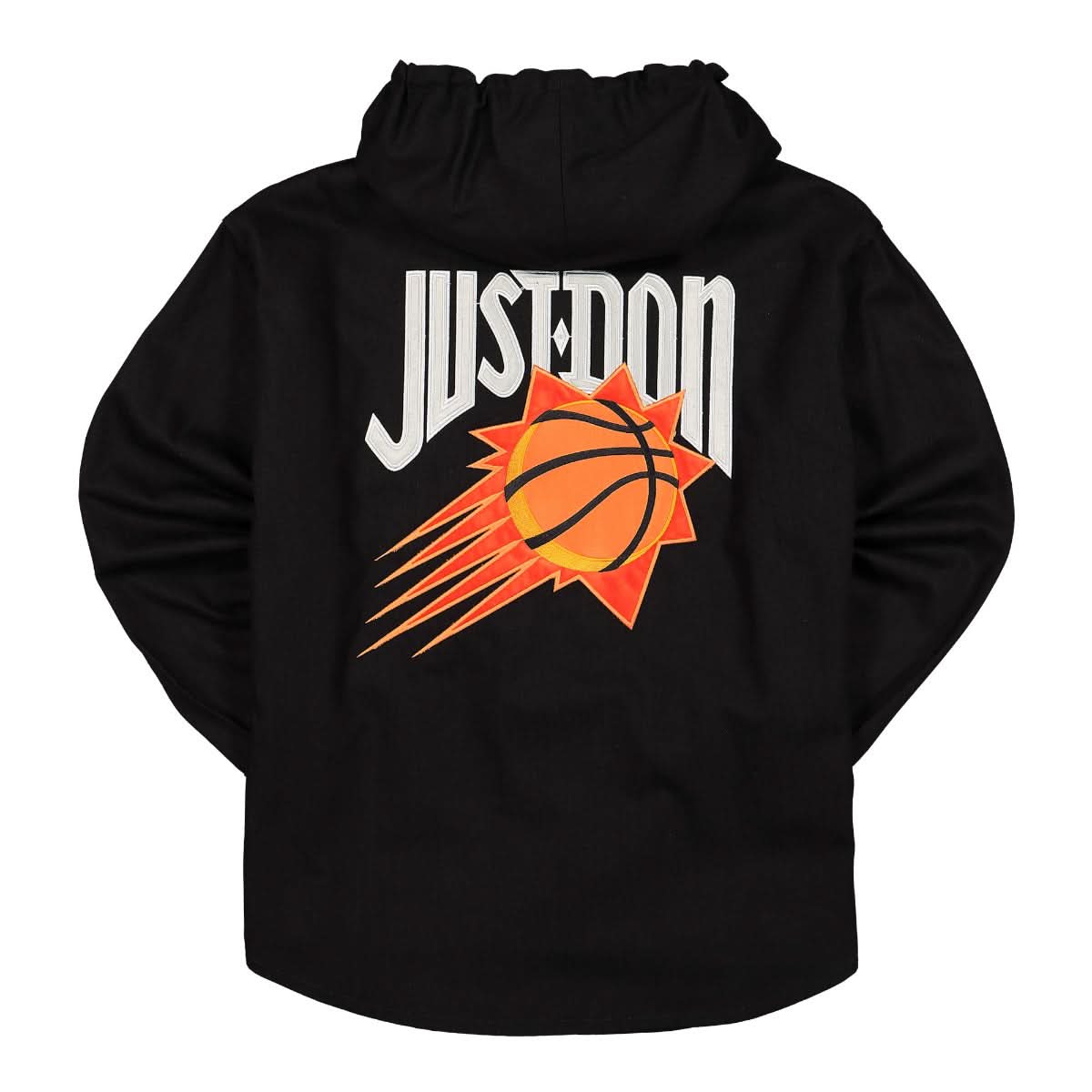 Just Don Cotton Twill Jacket Black Detail view 1 | Gate