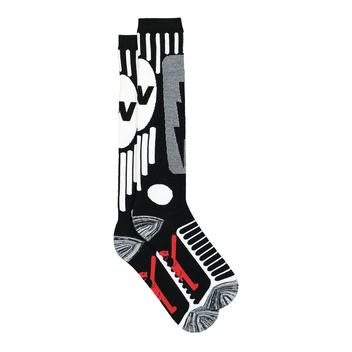 Walter Van Beirendonck W-Socks Black,White,Red Detail view 2 | Gate