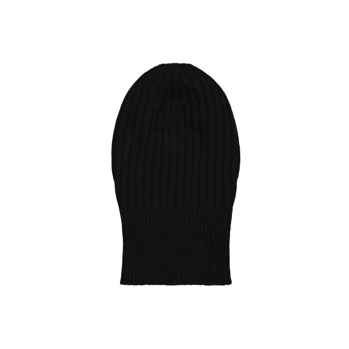 Walter Van Beirendonck Knitted Balaclava Black Detail view 2 | Gate
