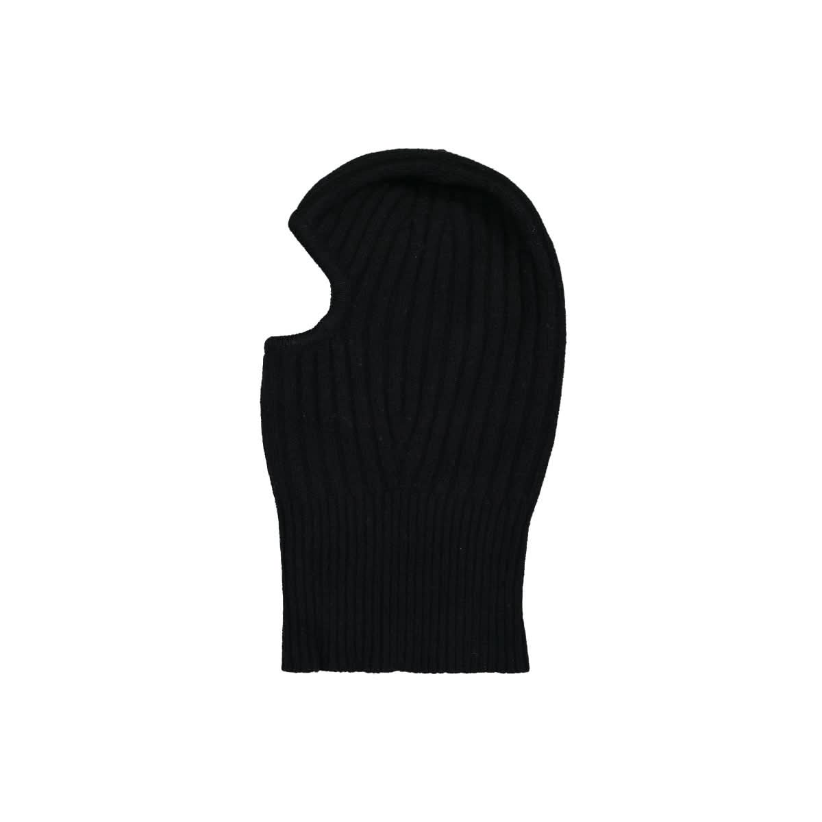 Walter Van Beirendonck Knitted Balaclava Black Detail view 3 | Gate