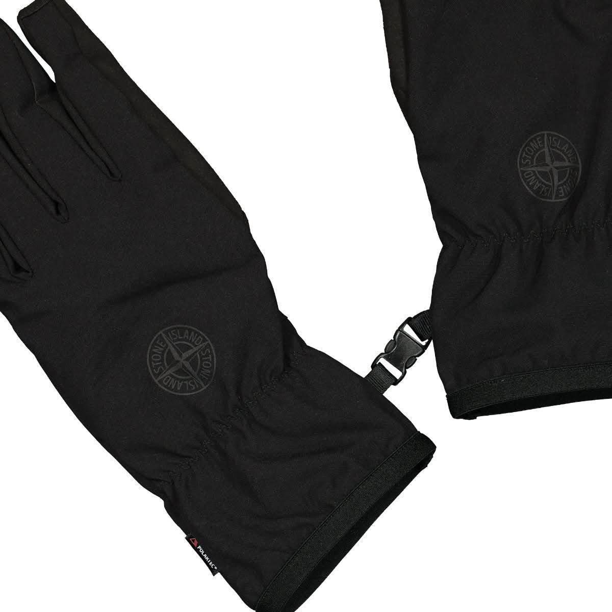 Stone Island Gloves Black Detail view 3 | Gate
