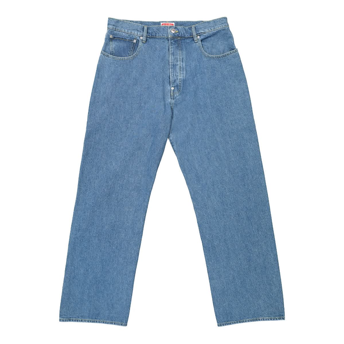 KENZO Relaxed Fit Jeans Blue Detail view 1 | Gate