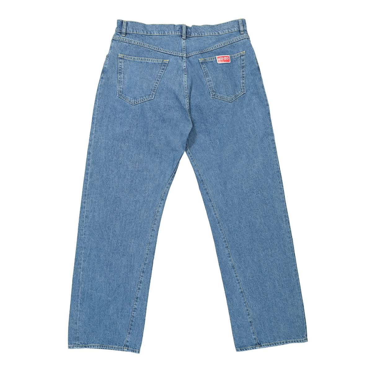 KENZO Relaxed Fit Jeans Blue Detail view 2 | Gate