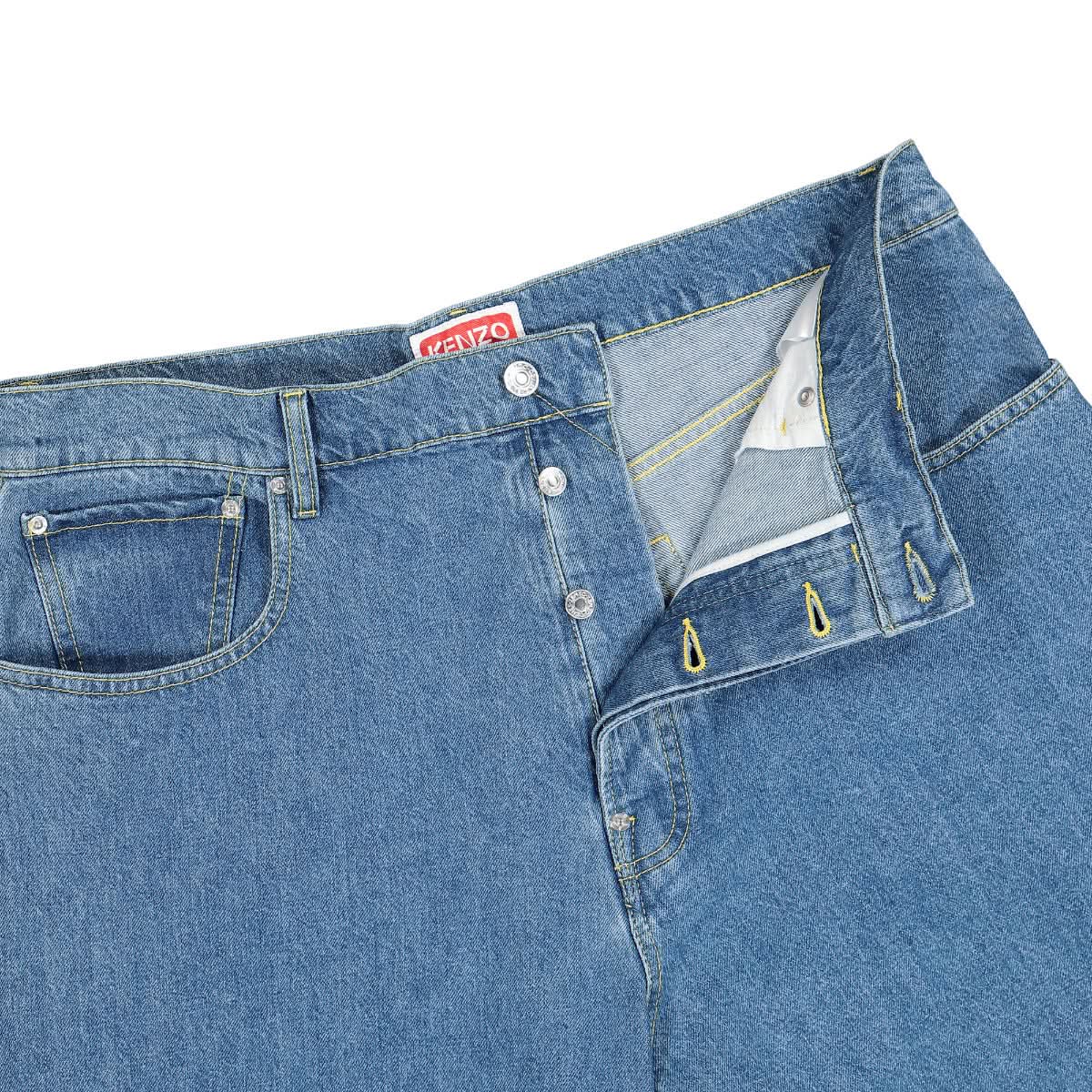 KENZO Relaxed Fit Jeans Blue Detail view 4 | Gate