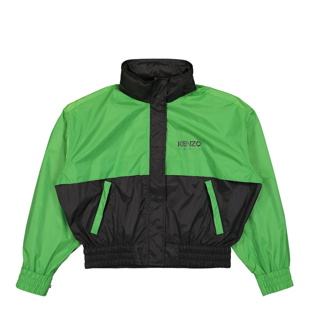 KENZO Color Blocking Windbreaker Green Detail view 1 | Gate