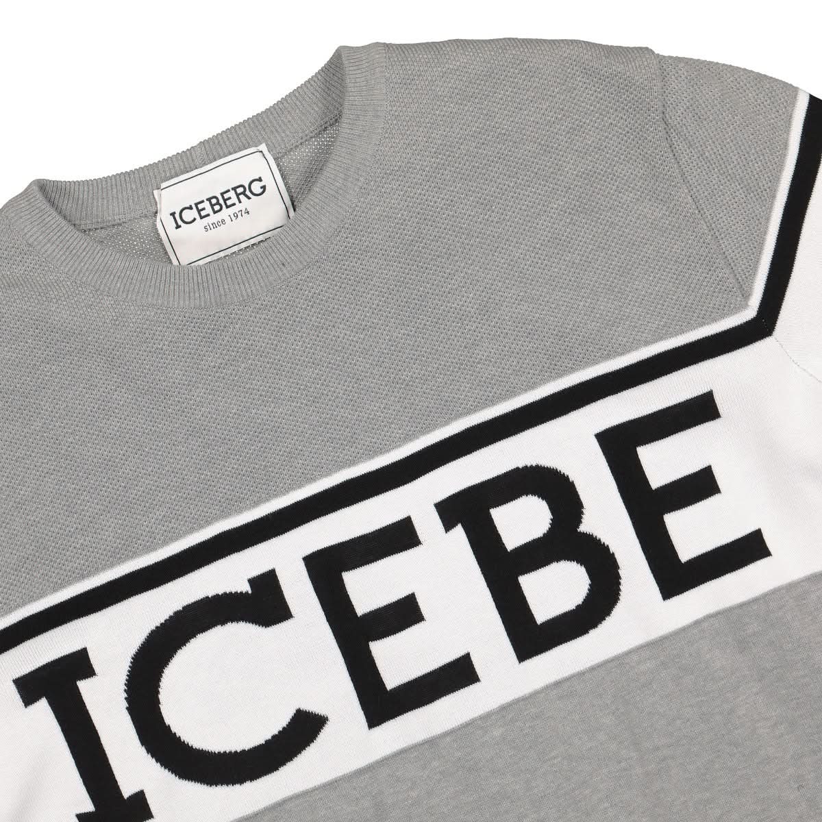 Iceberg Knitwear Sweater Grey Detail view 3 | Gate