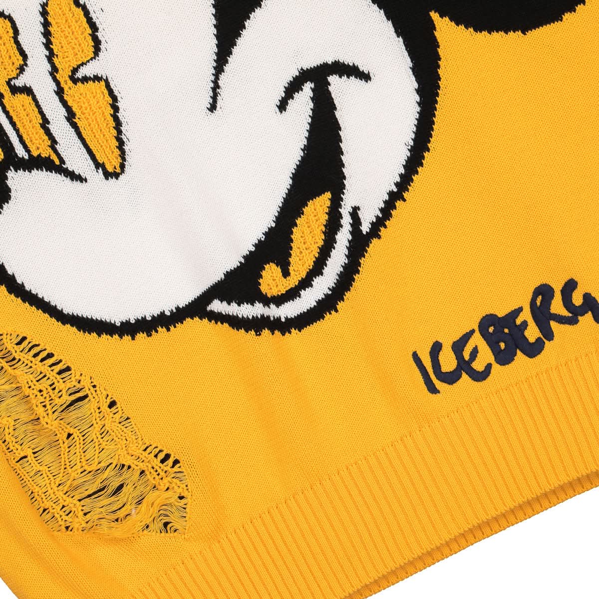 Iceberg Knitwear Sweater Yellow Detail view 4 | Gate