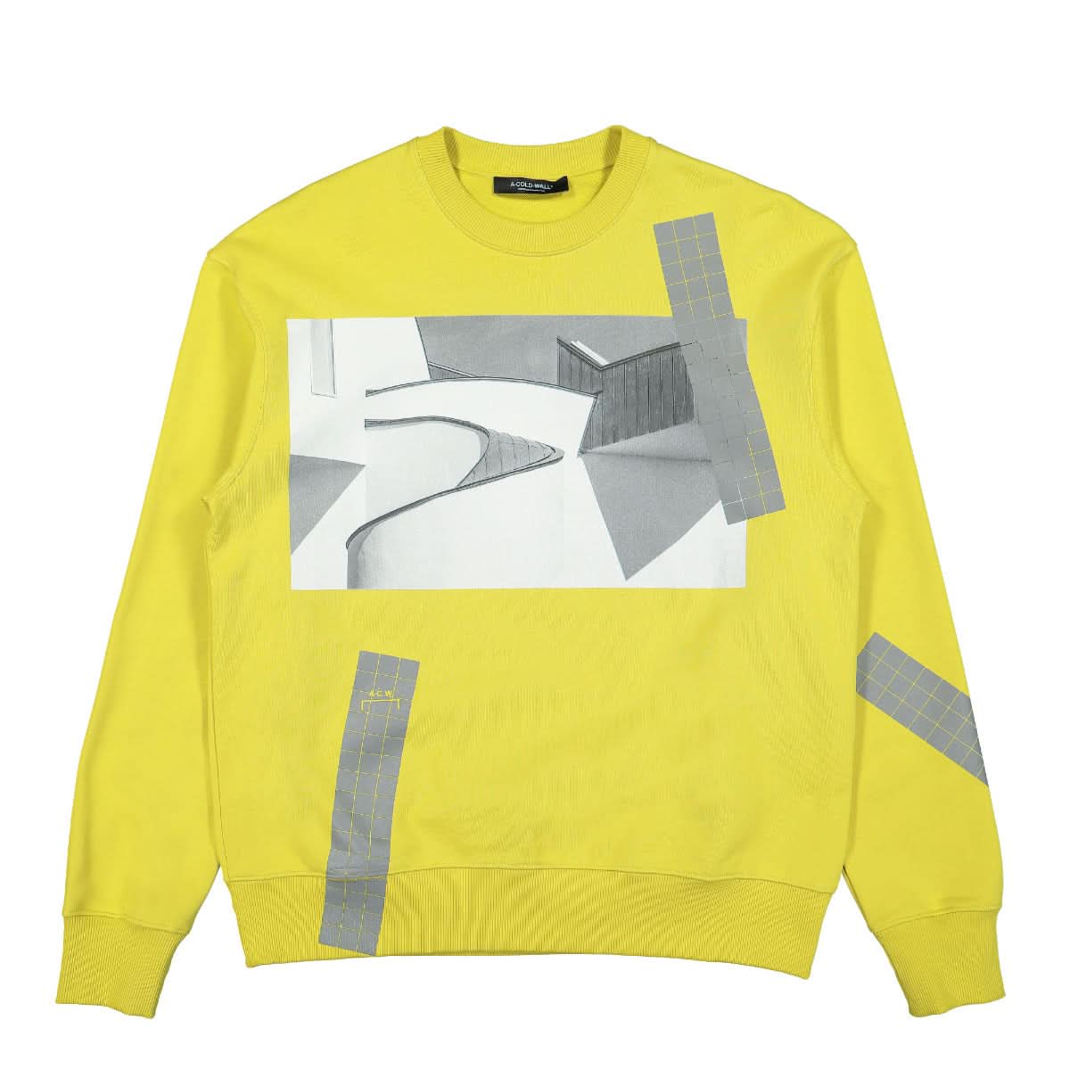 A COLD WALL Infographic Crewneck Yellow Detail view 1 | Gate
