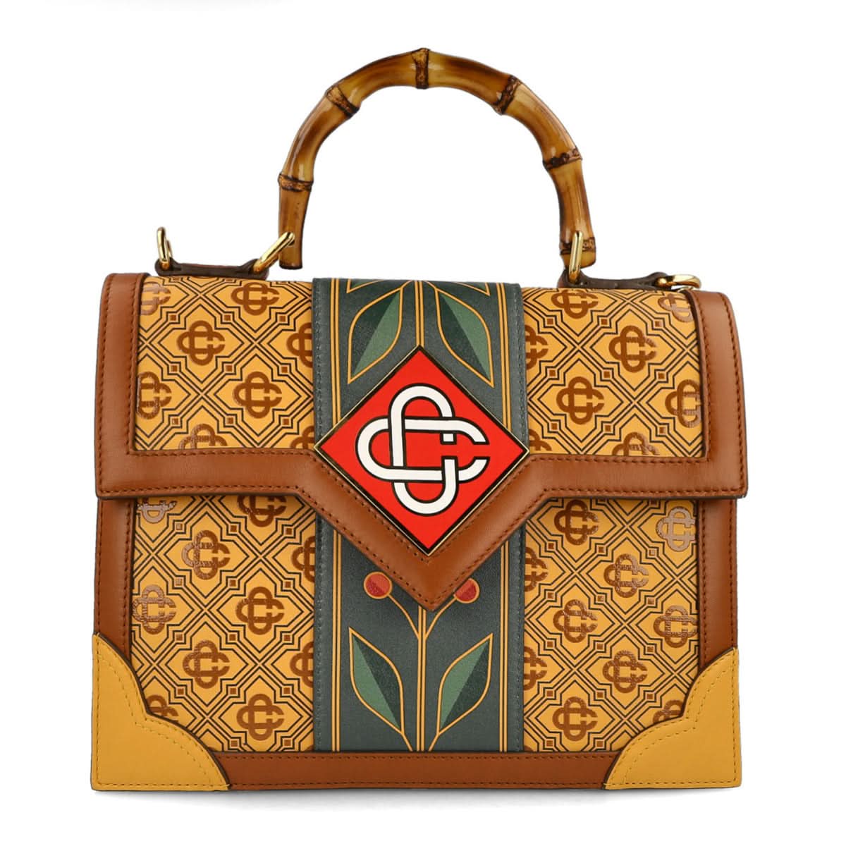 Casablanca Jeanne Bag Brown,Green Detail view 1 | Gate