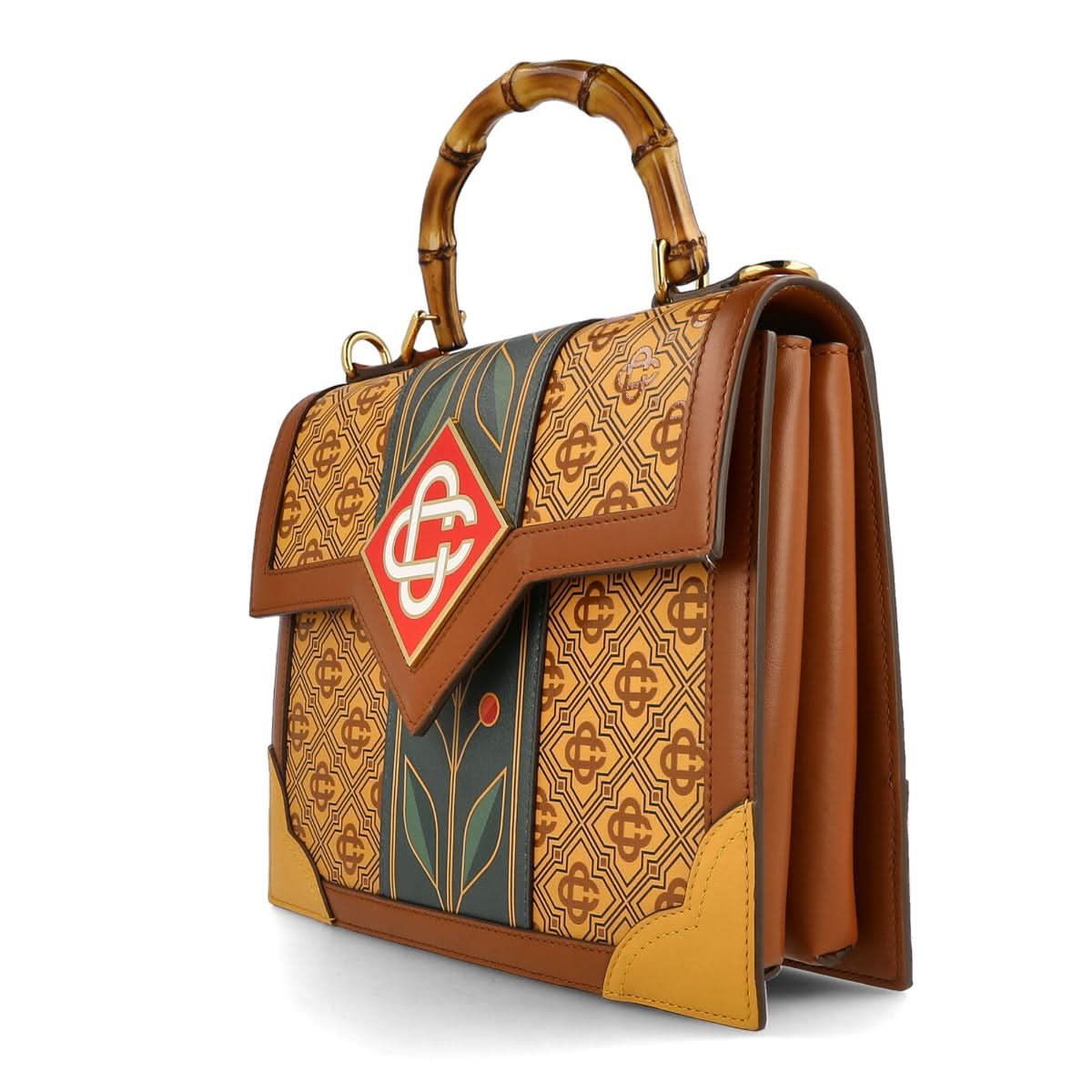 Casablanca Jeanne Bag Brown,Green Detail view 3 | Gate
