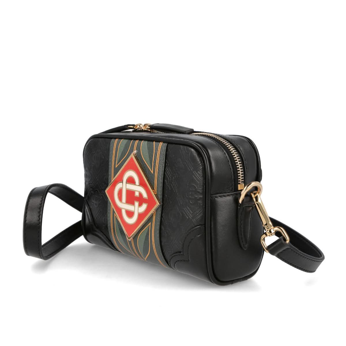Casablanca Leather Crossbody Bag Black Detail view 4 | Gate