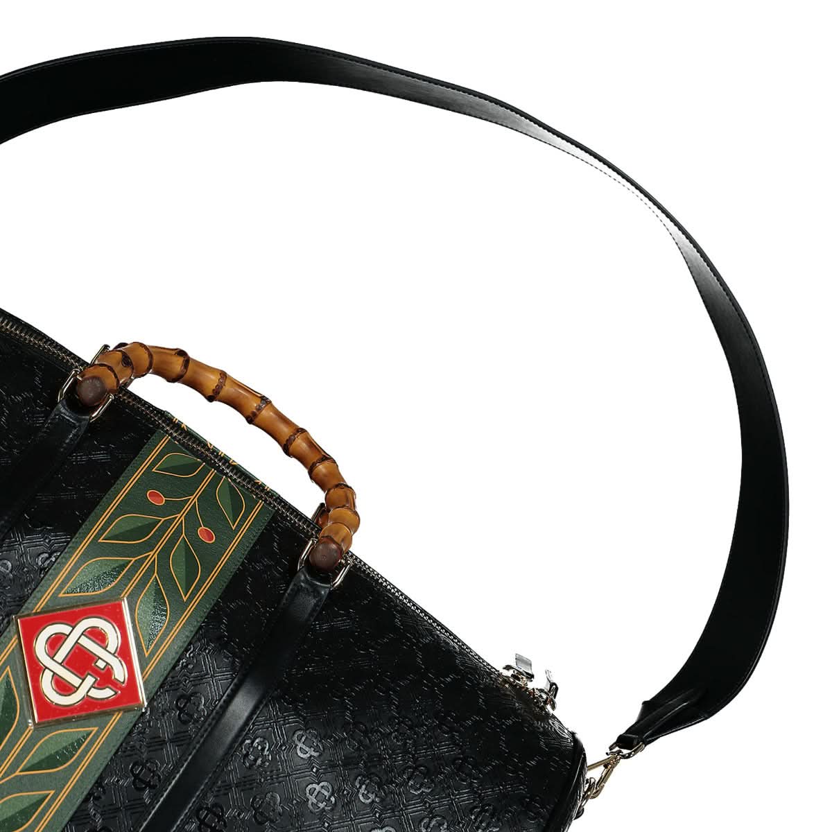 Casablanca Leather Weekend Bag Black Detail view 4 | Gate