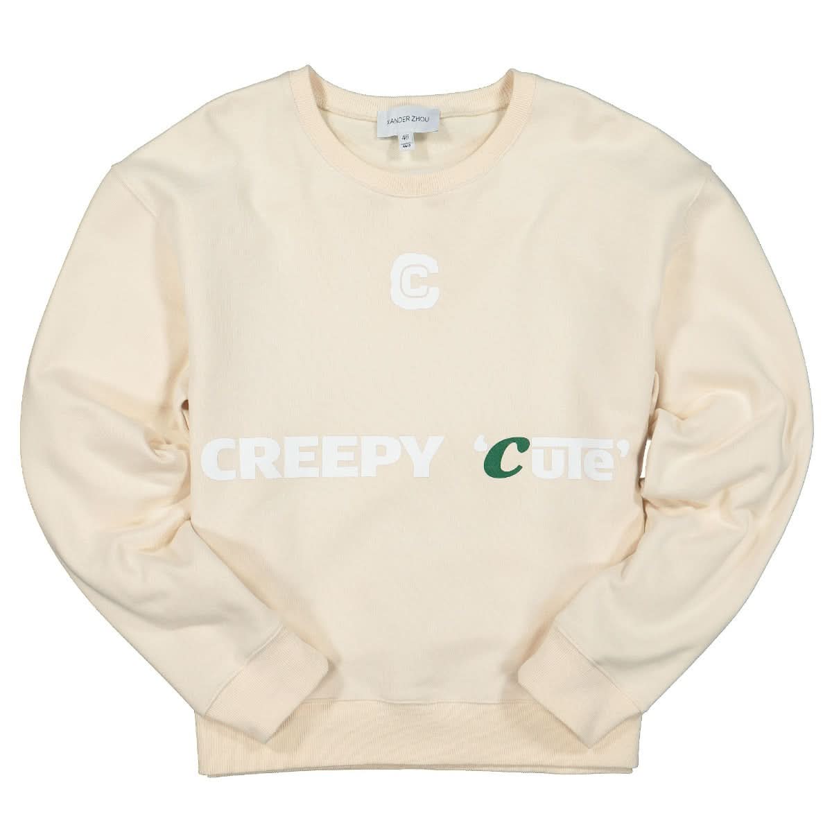 Xander Zhou Creepy Cute Crewneck Beige,Multicolor Detail view 1 | Gate