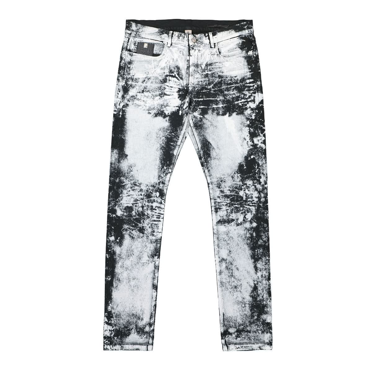 1017 Alyx 9SM 5 Pocket Treated Skinny Jean Black,White Detail view 1 | Gate