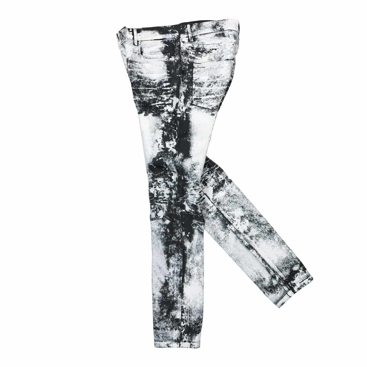 1017 Alyx 9SM 5 Pocket Treated Skinny Jean Black,White Detail view 5 | Gate