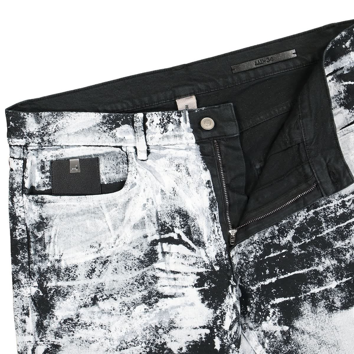 1017 Alyx 9SM 5 Pocket Treated Skinny Jean Black,White Detail view 6 | Gate