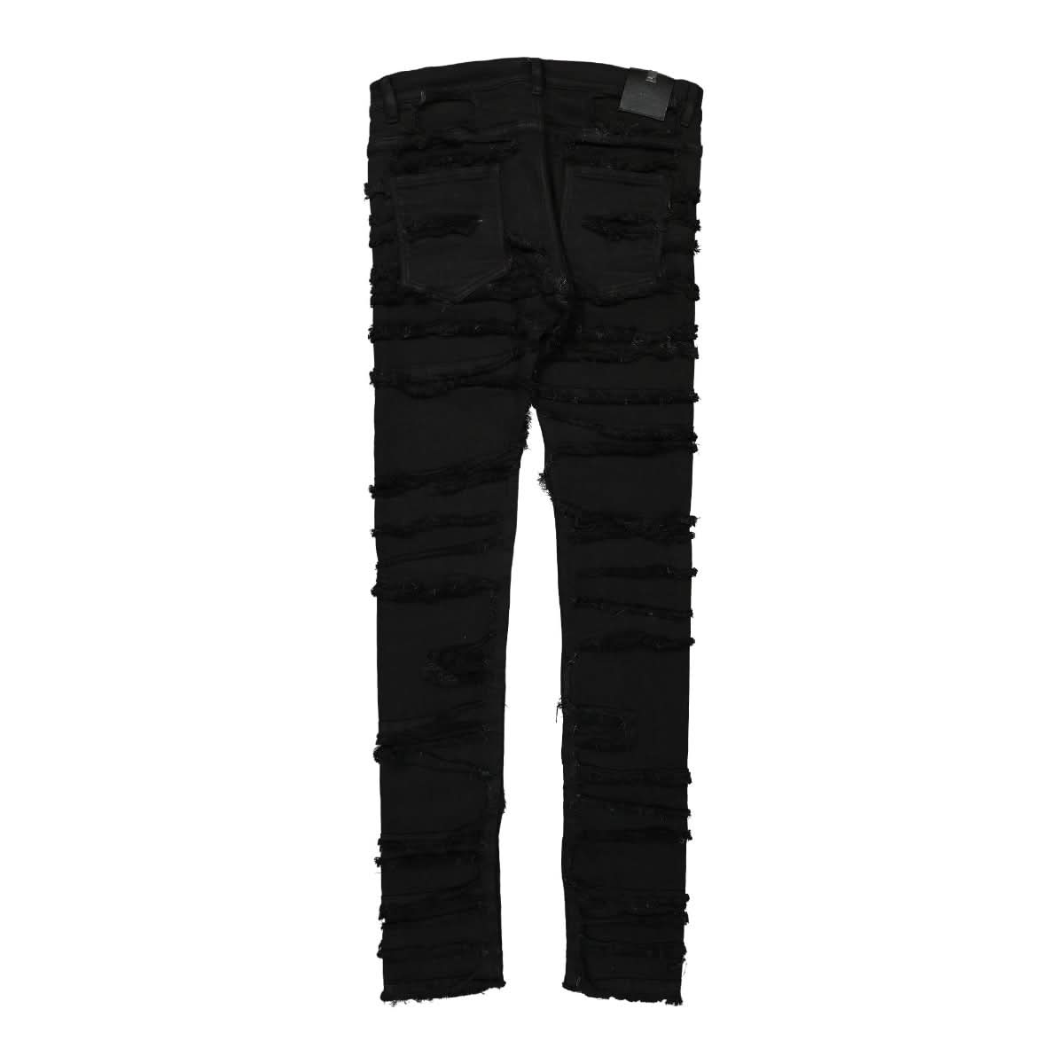 1017 Alyx 9SM Treated Slice Skinny Jean Black Detail view 1 | Gate
