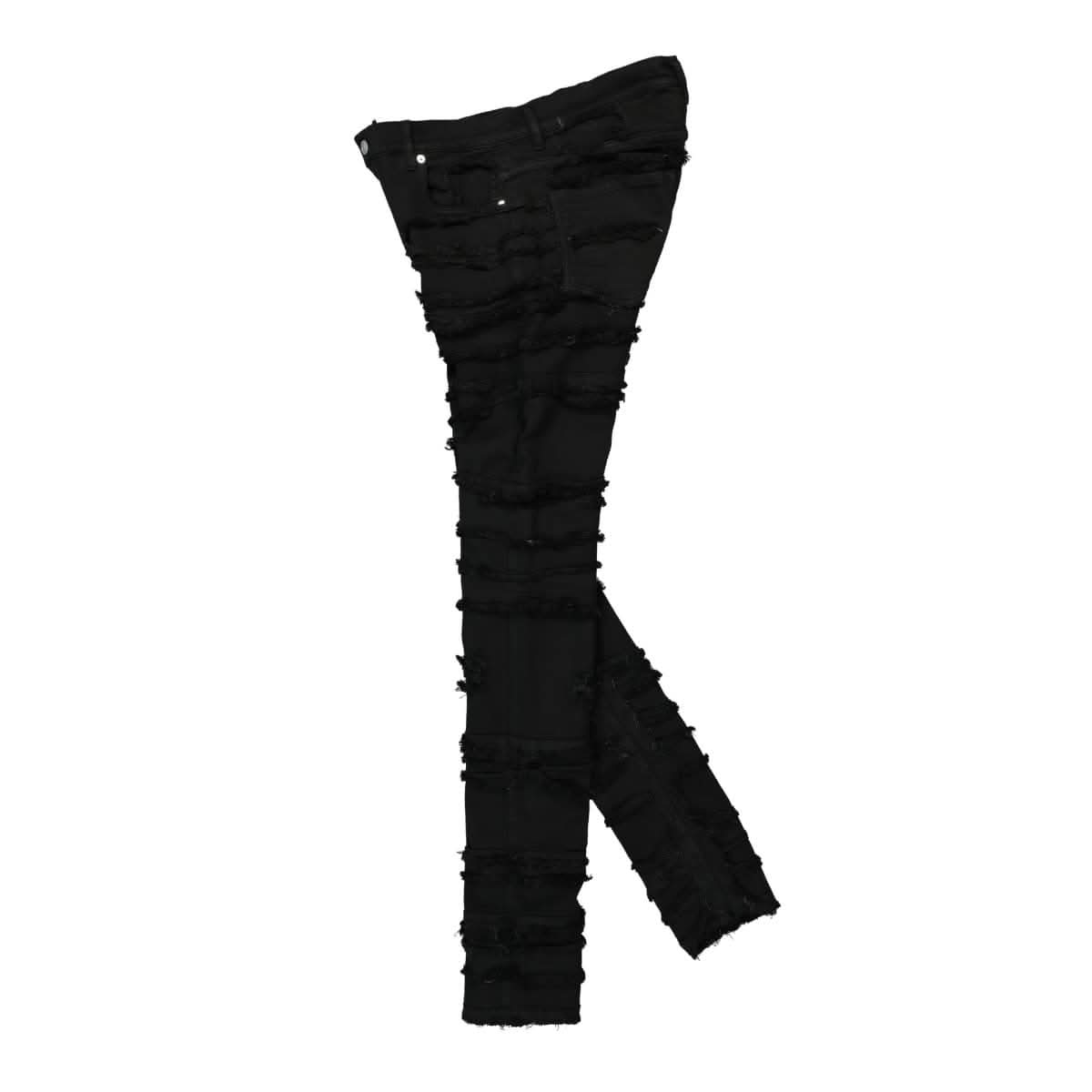 1017 Alyx 9SM Treated Slice Skinny Jean Black Detail view 3 | Gate