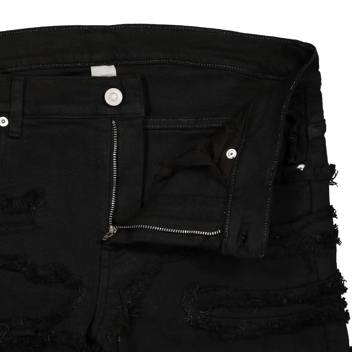1017 Alyx 9SM Treated Slice Skinny Jean Black Detail view 4 | Gate