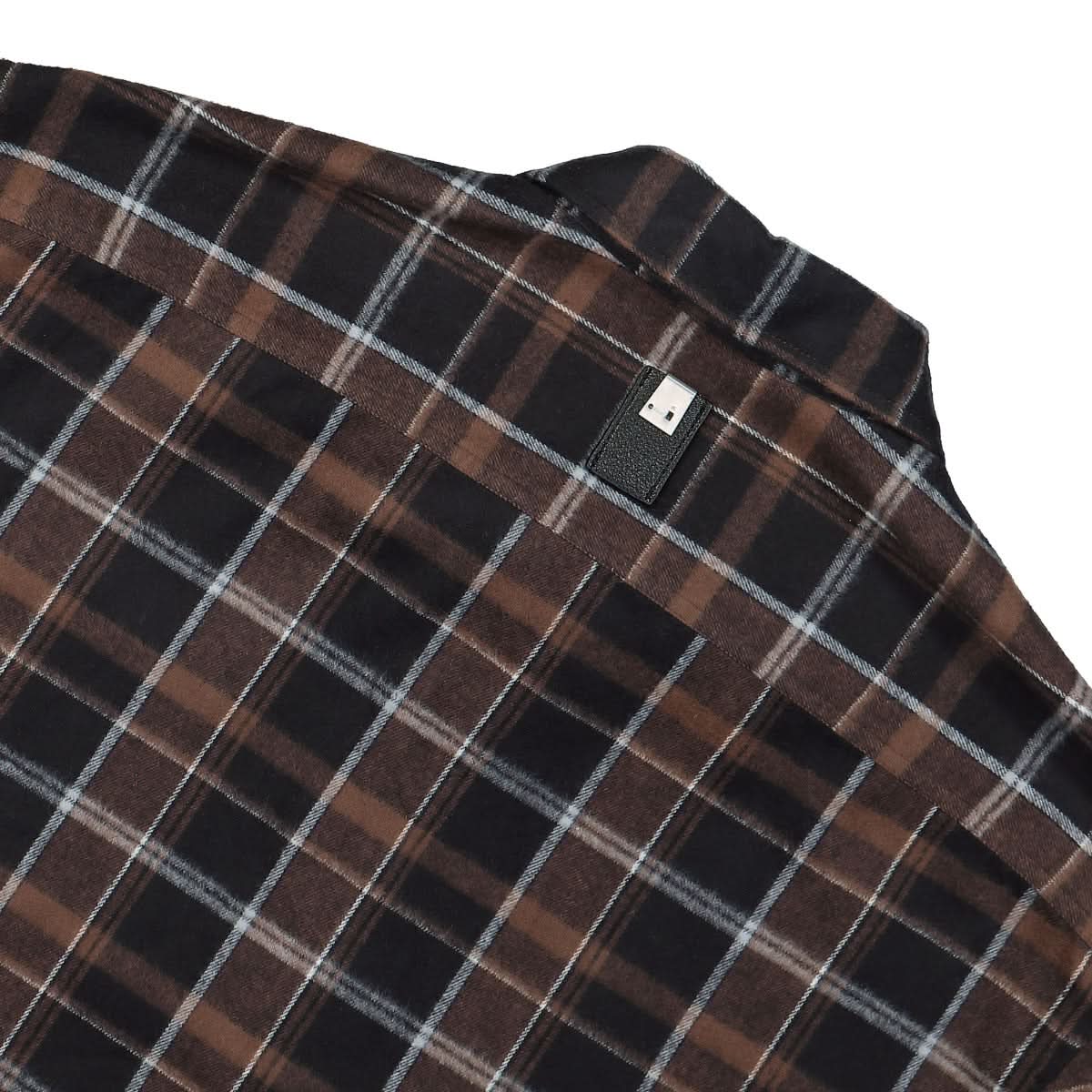 1017 Alyx 9SM Plaid Logo Shirt Black,Brown Detail view 5 | Gate