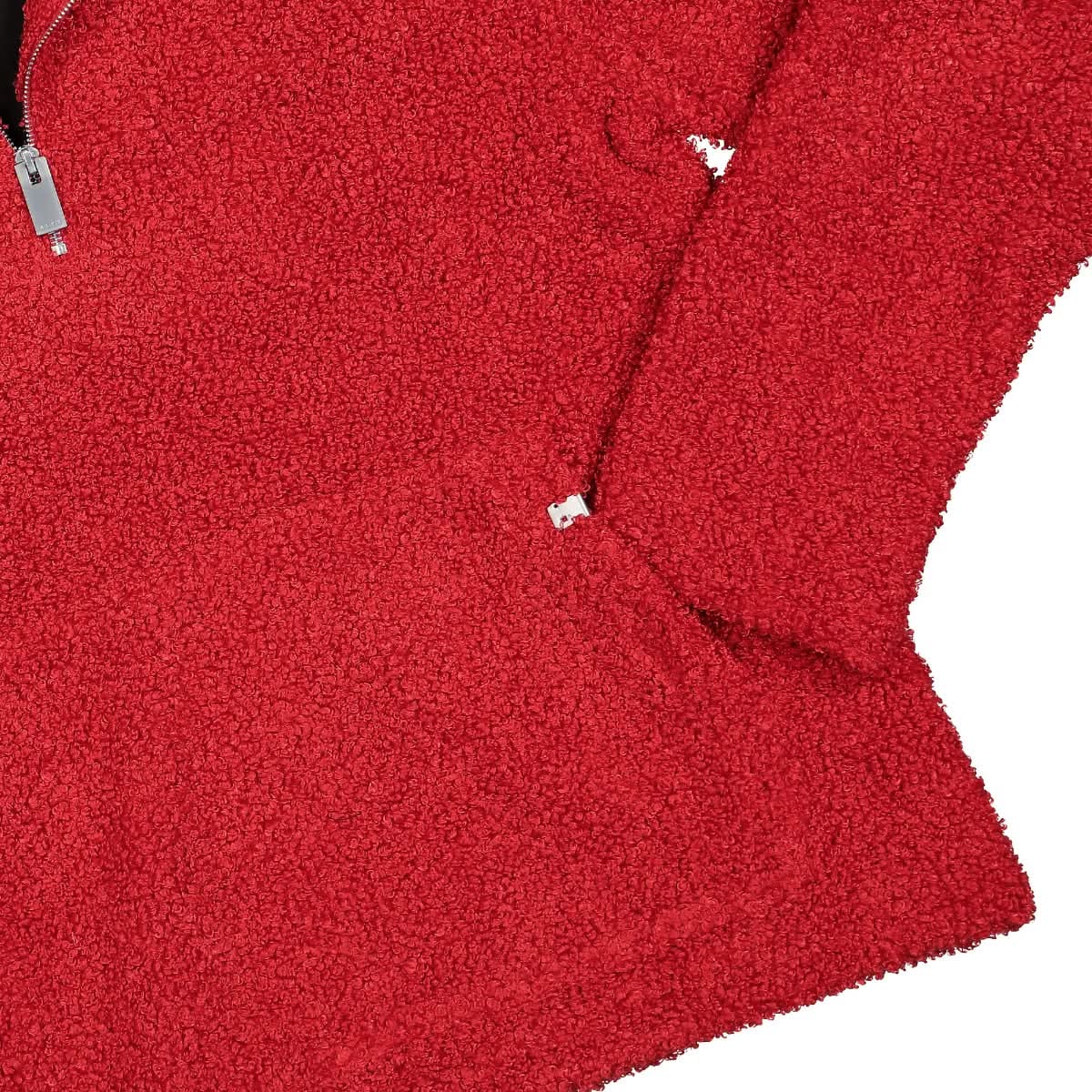 1017 Alyx 9SM Boucle Zip Sweatshirt Red Detail view 4 | Gate