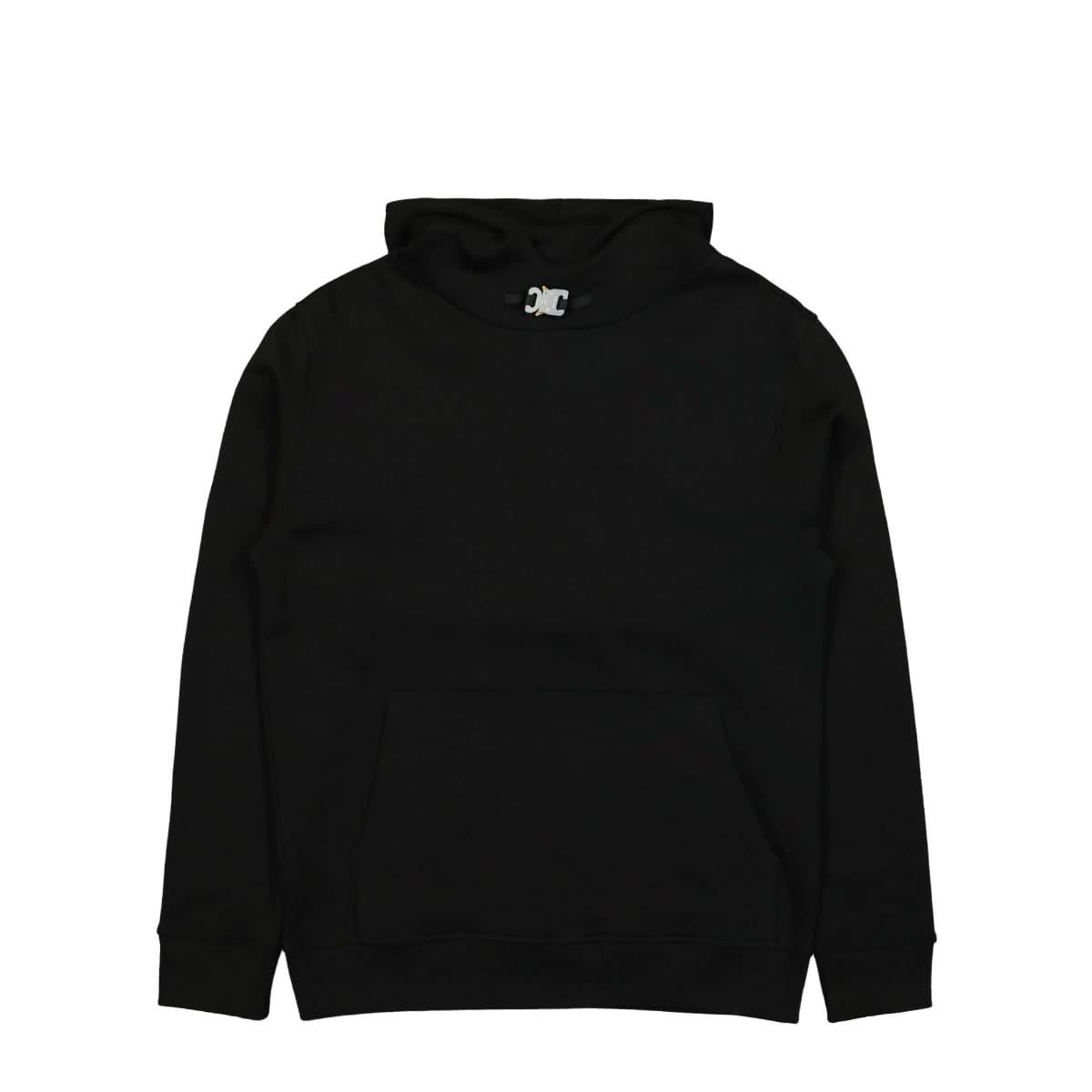 1017 Alyx 9SM Metal Buckle Collar Hoodie Black Detail view 1 | Gate