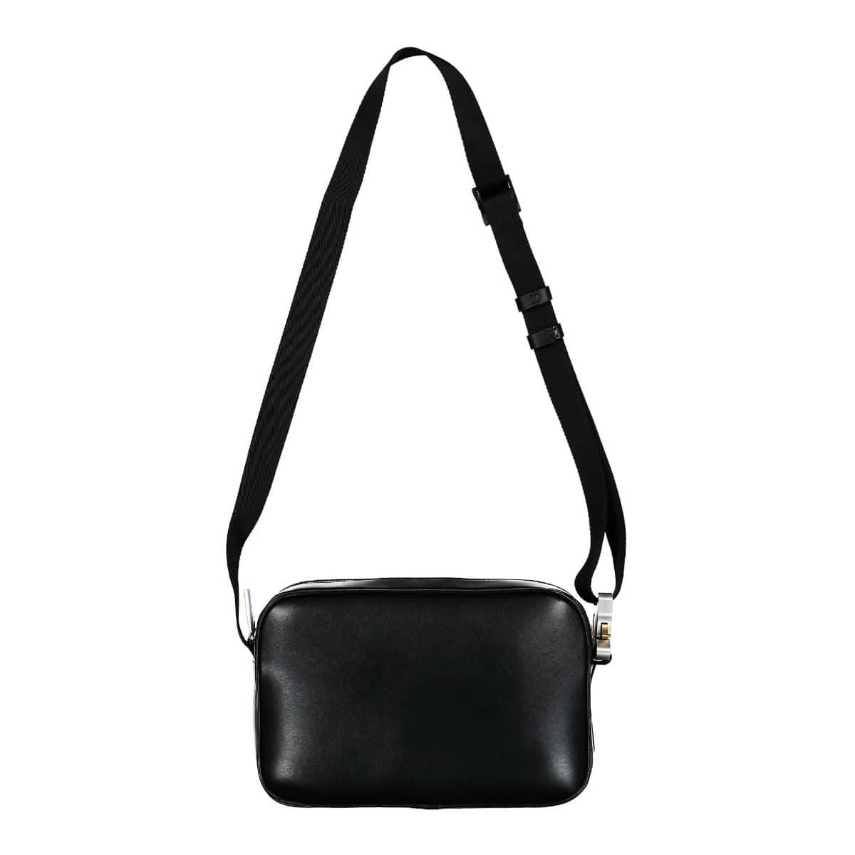 1017 Alyx 9SM Leather Buckle Crossbody Bag Black Detail view 2 | Gate