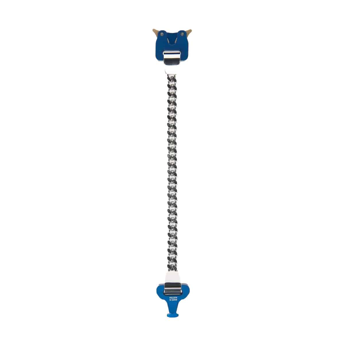 1017 Alyx 9SM Classic Chainlink Bracelet Blue,Silver Detail view 2 | Gate