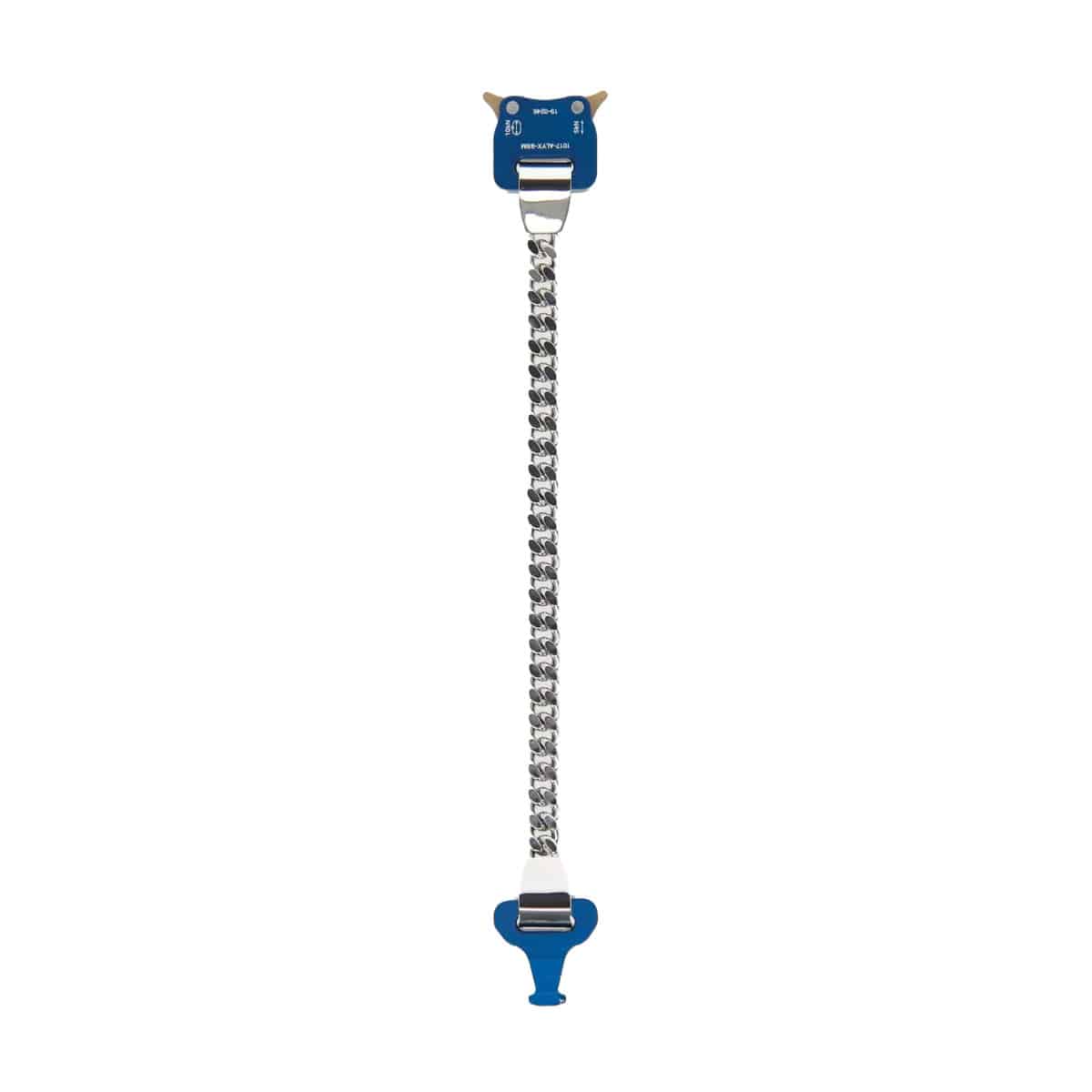 1017 Alyx 9SM Classic Chainlink Bracelet Blue,Silver Detail view 3 | Gate