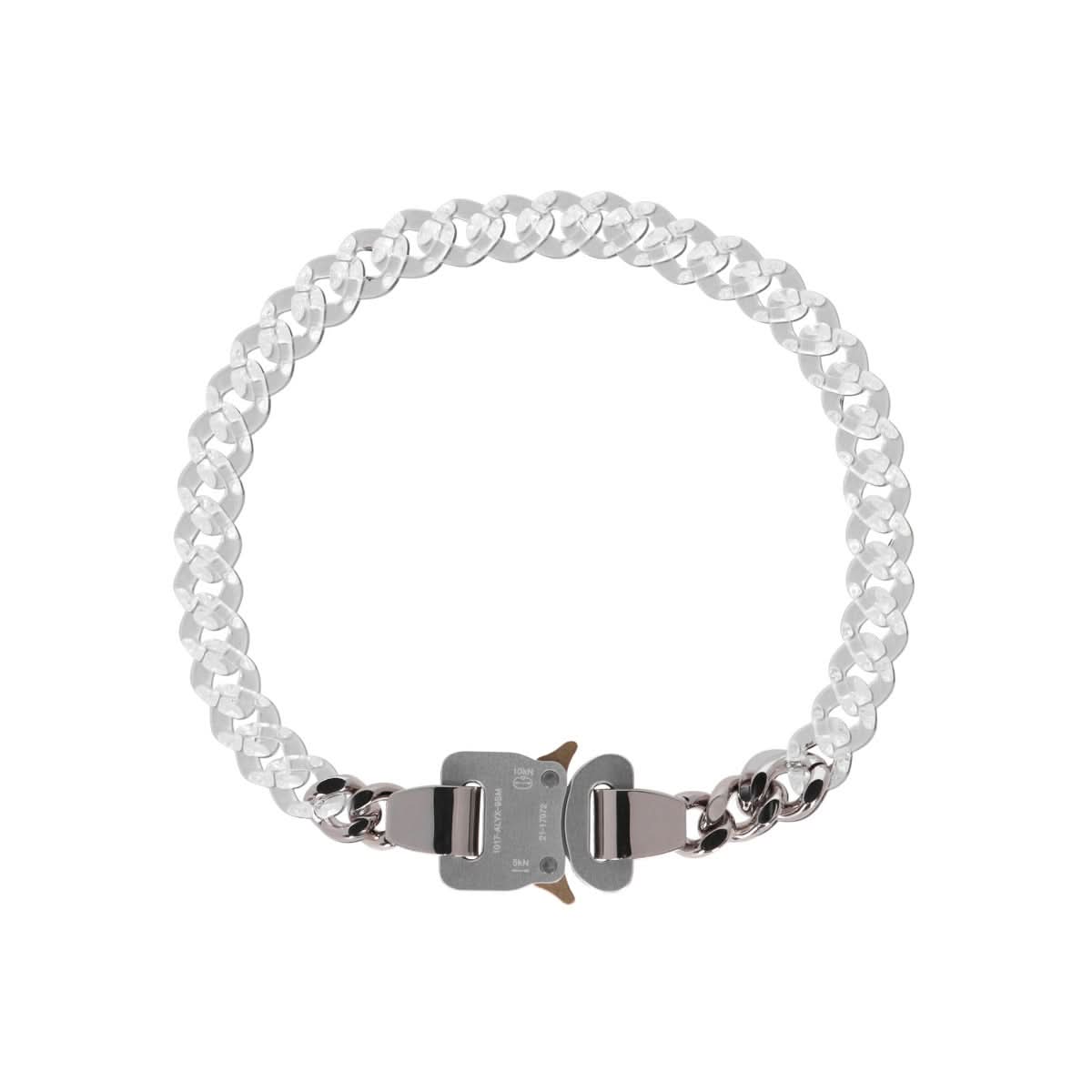1017 Alyx 9SM Nylon and Metal Chain Necklace Transparent Detail view 1 | Gate