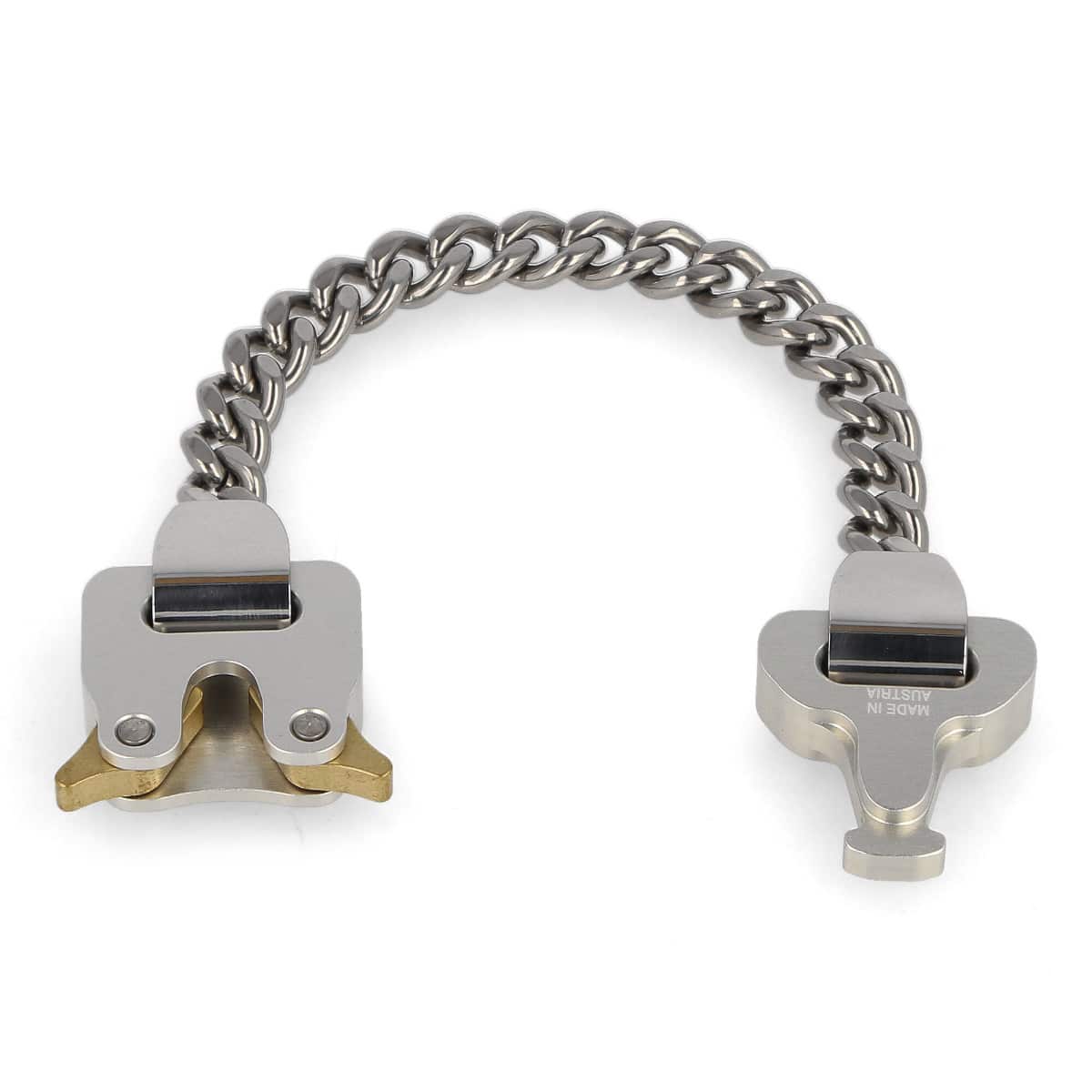 1017 Alyx 9SM Metal Buckle Bracelet Silver Detail view 5 | Gate