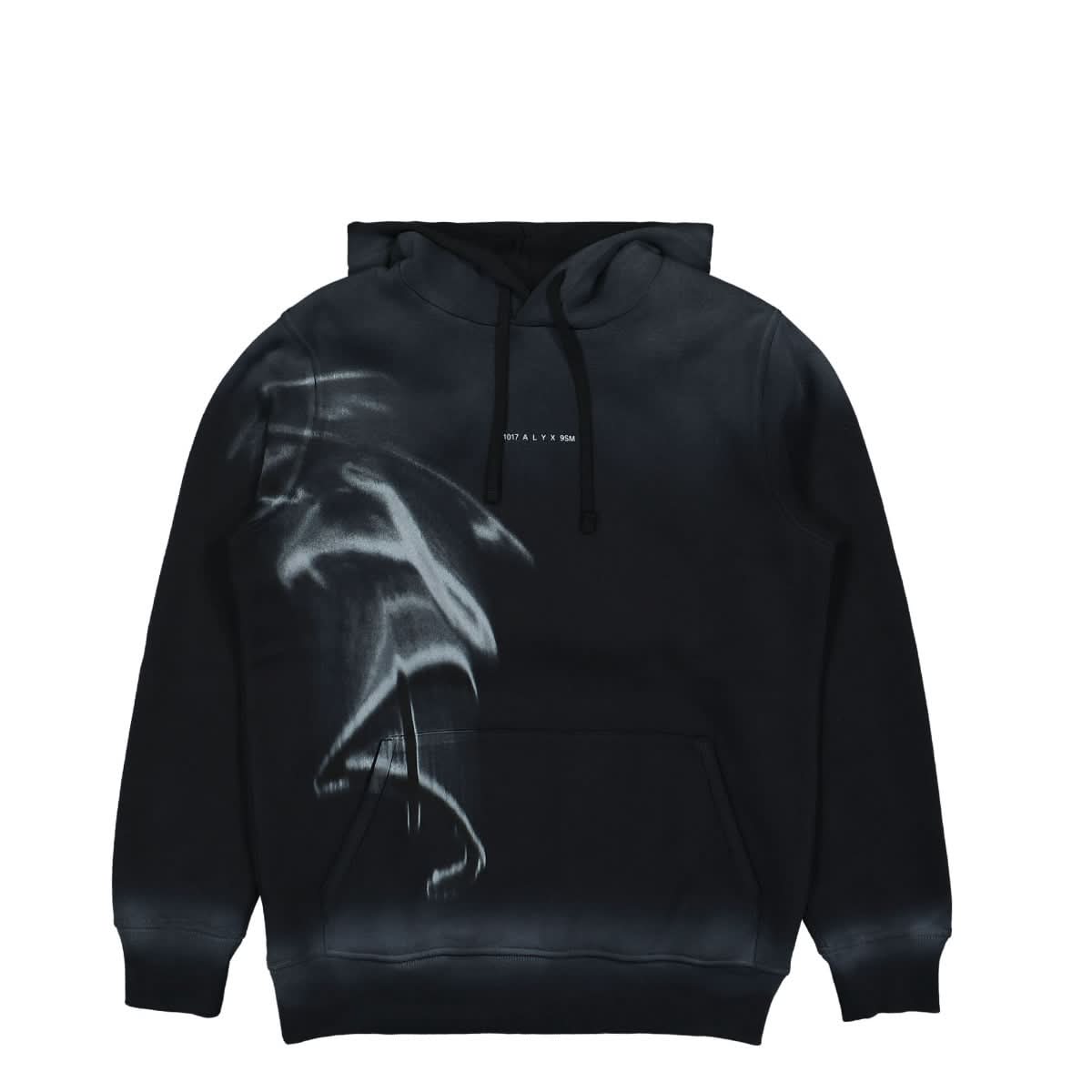 1017 Alyx 9SM Graphic Hoodie Black Detail view 1 | Gate