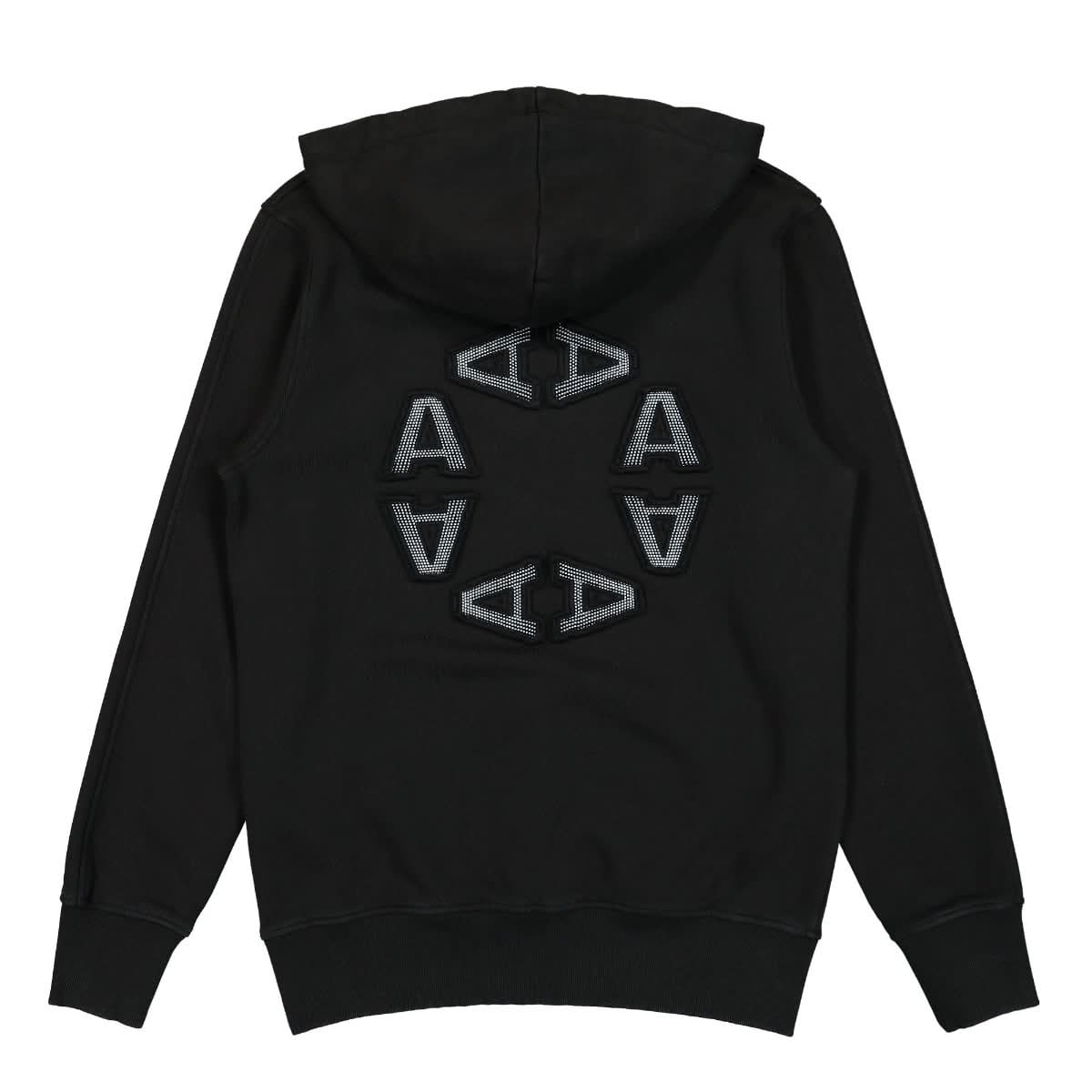 1017 Alyx 9SM Graphic Hoodie Black Detail view 1 | Gate