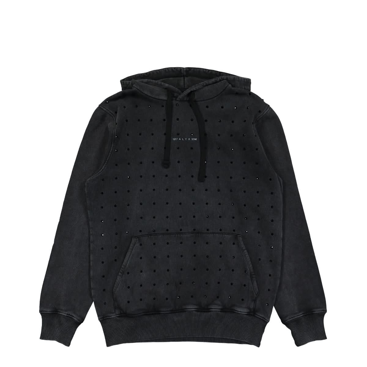 1017 Alyx 9SM Sequins Oversized Hoodie Black Detail view 1 | Gate