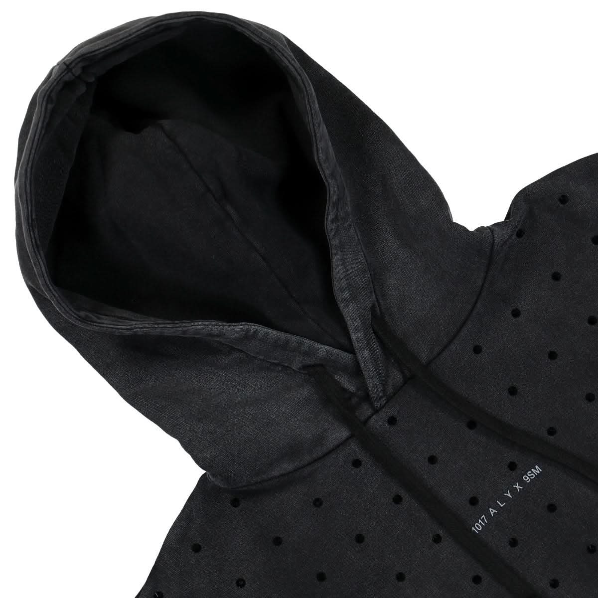 1017 Alyx 9SM Sequins Oversized Hoodie Black Detail view 3 | Gate