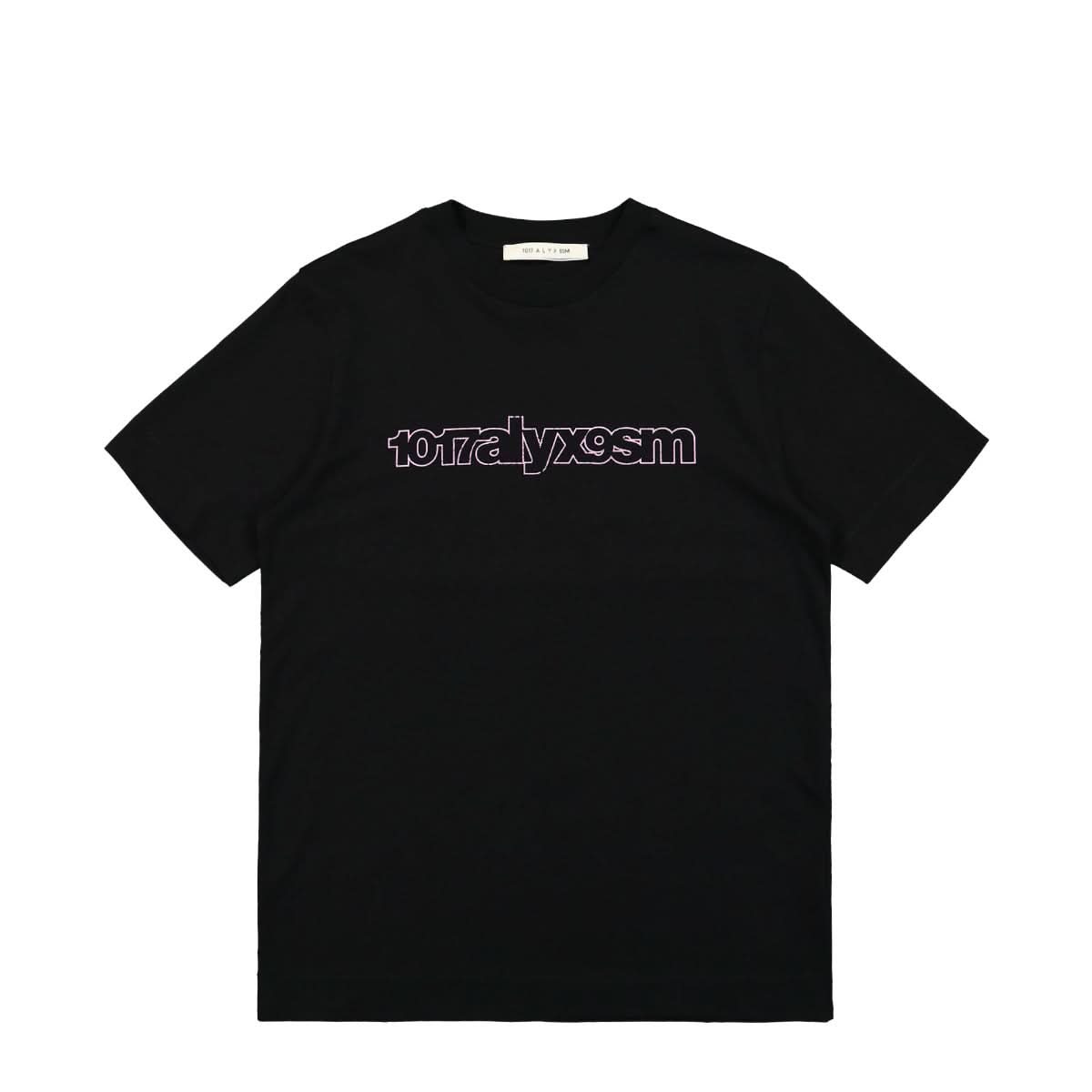 1017 Alyx 9SM Outline Logo S/S Tee Black Detail view 1 | Gate