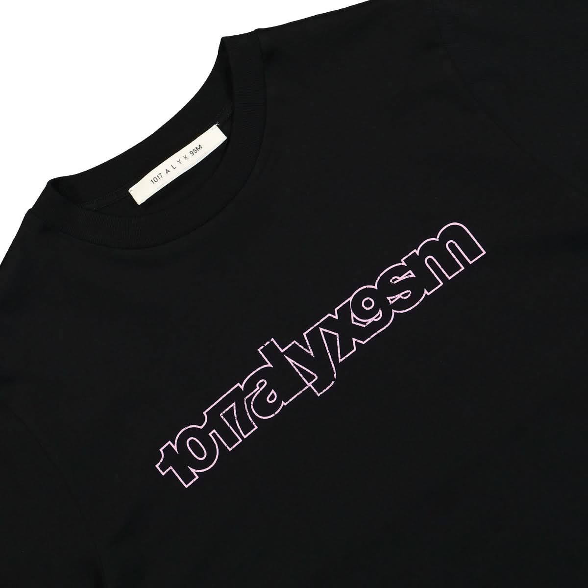1017 Alyx 9SM Outline Logo S/S Tee Black Detail view 3 | Gate