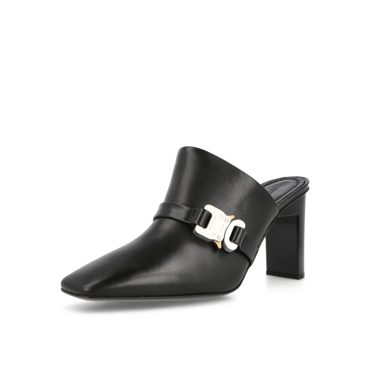 1017 Alyx 9SM Buckle Heel Black Heels Detail view 5 | Gate