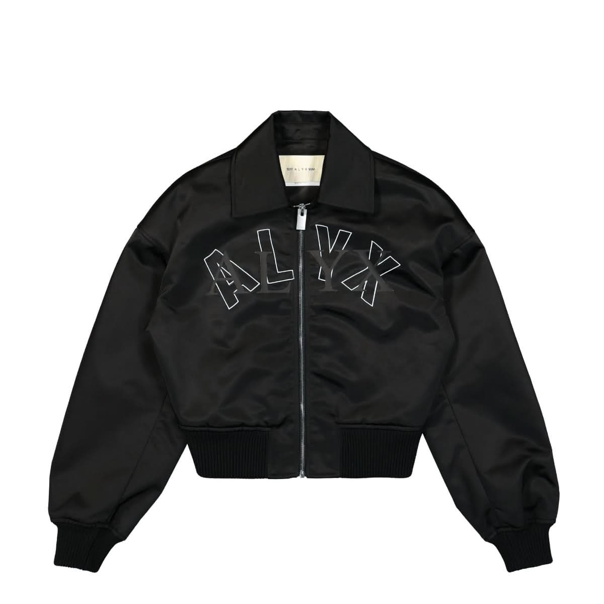 1017 Alyx 9SM Luna Logo Bomber Jacket Black Detail view 1 | Gate