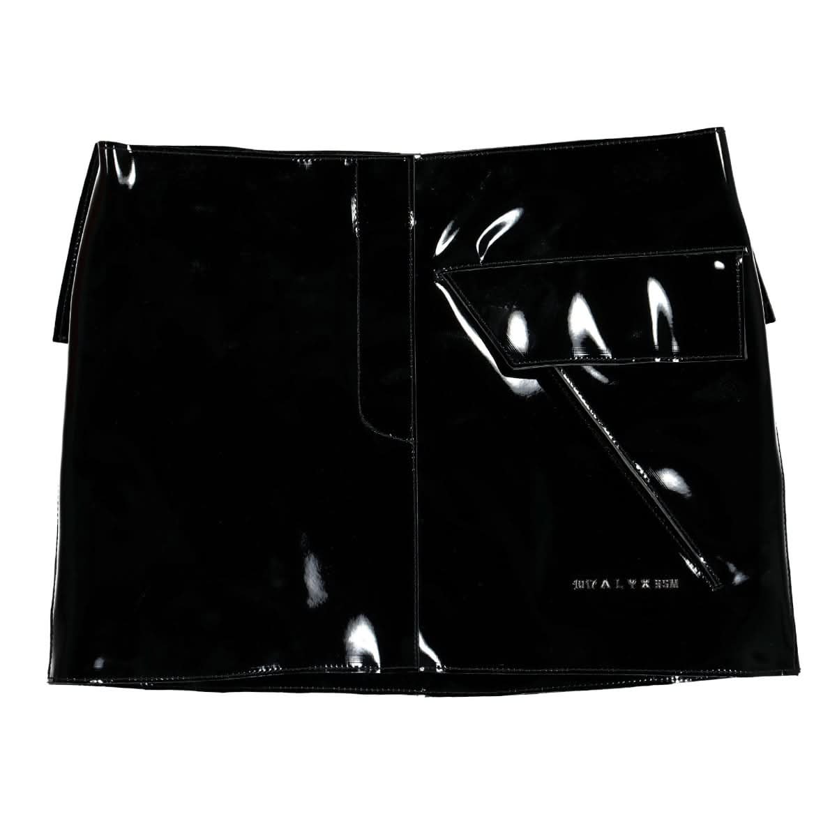 1017 Alyx 9SM PVC Mini Skirt Black Detail view 1 | Gate