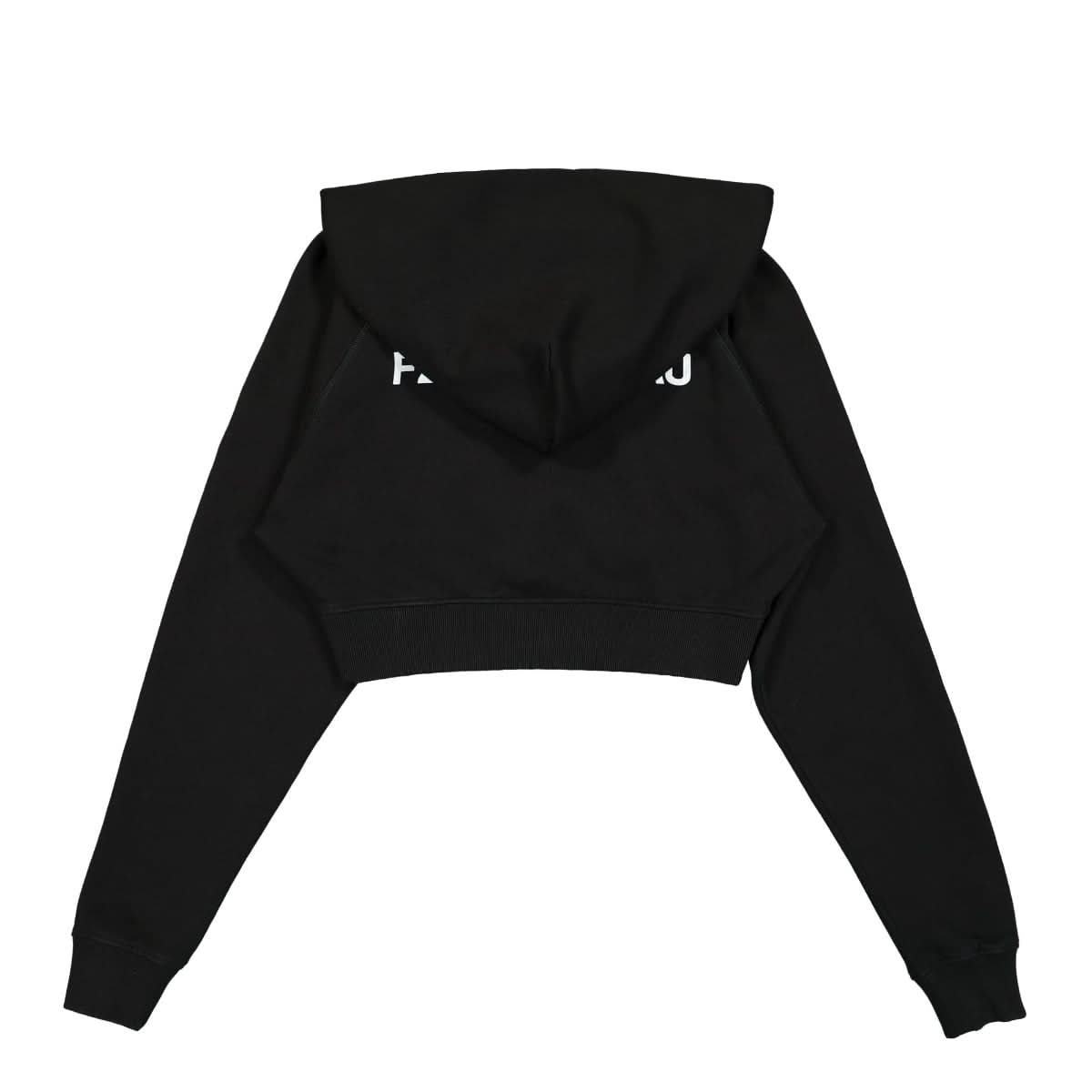 1017 Alyx 9SM Collection Logo Cropped Sweatshirt Black Detail view 1 | Gate