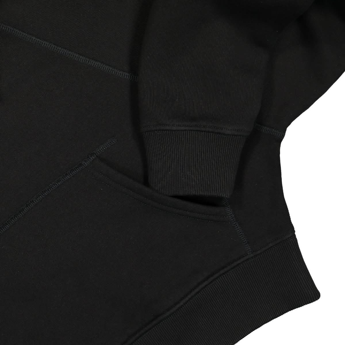 1017 Alyx 9SM Collection Logo Cropped Sweatshirt Black Detail view 4 | Gate