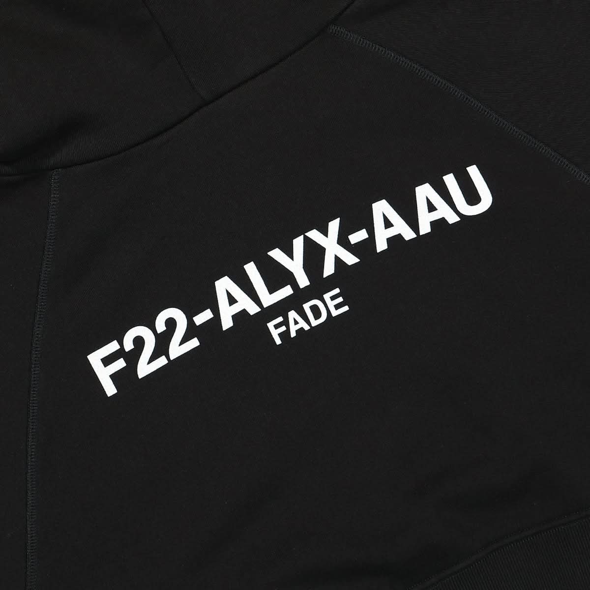 1017 Alyx 9SM Collection Logo Cropped Sweatshirt Black Detail view 5 | Gate