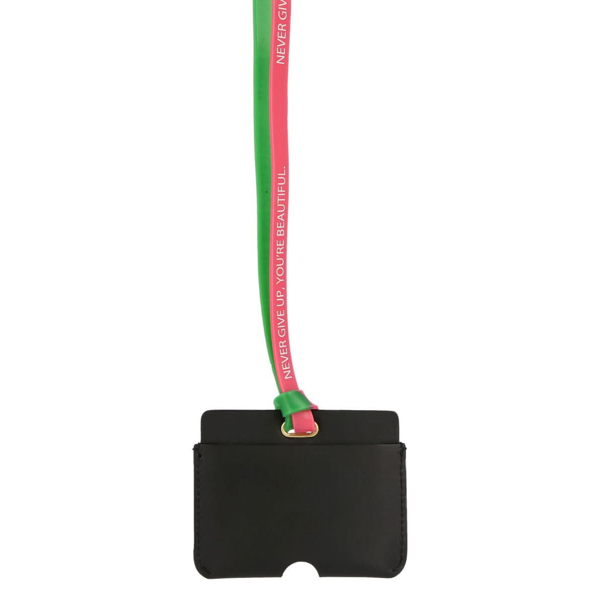 JW Anderson Cardholder with Silicone Strap Black Detail view 5 | Gate