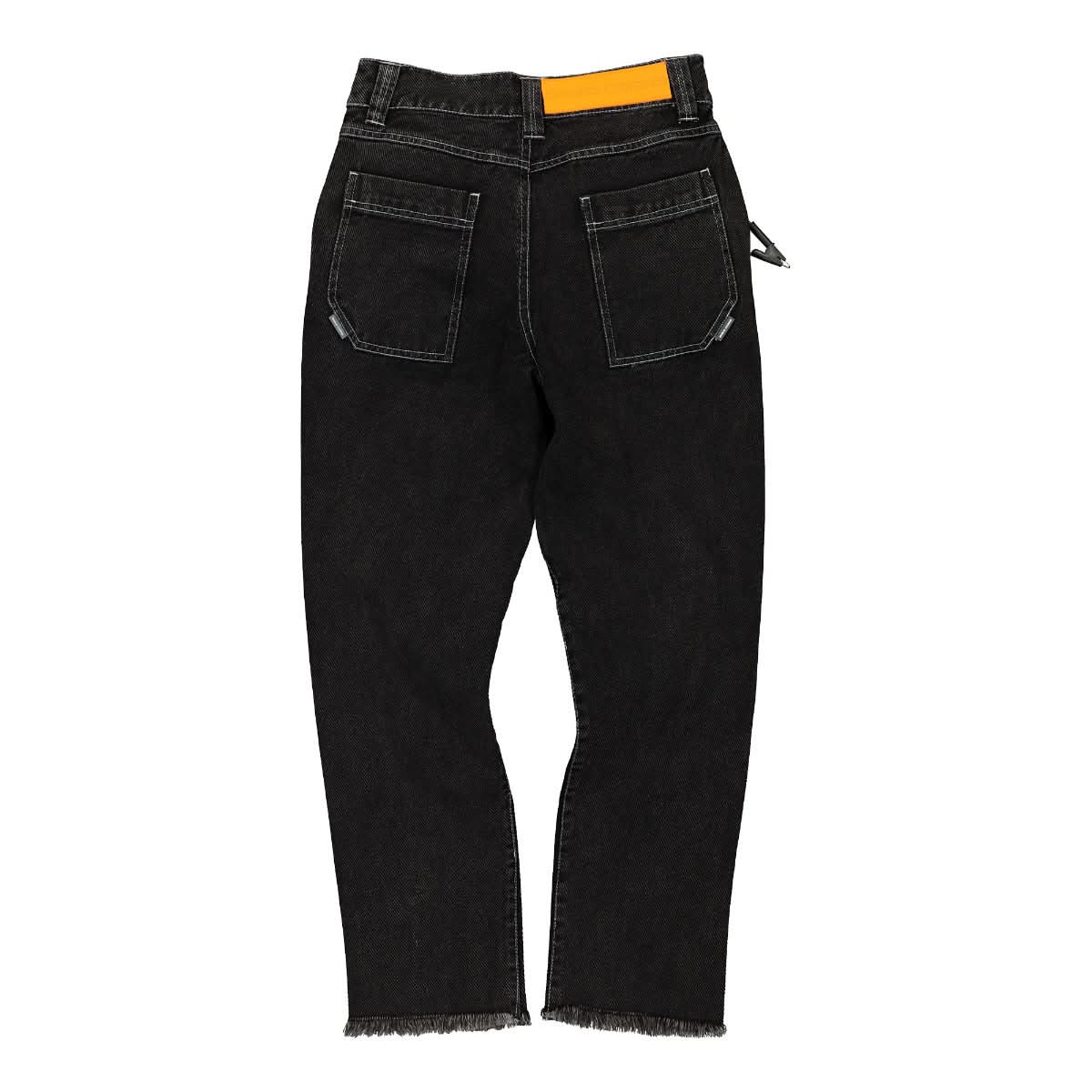 Angus Chiang Classic Straight Jeans Black Detail view 1 | Gate