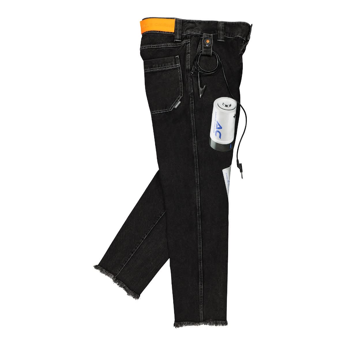 Angus Chiang Classic Straight Jeans Black Detail view 3 | Gate