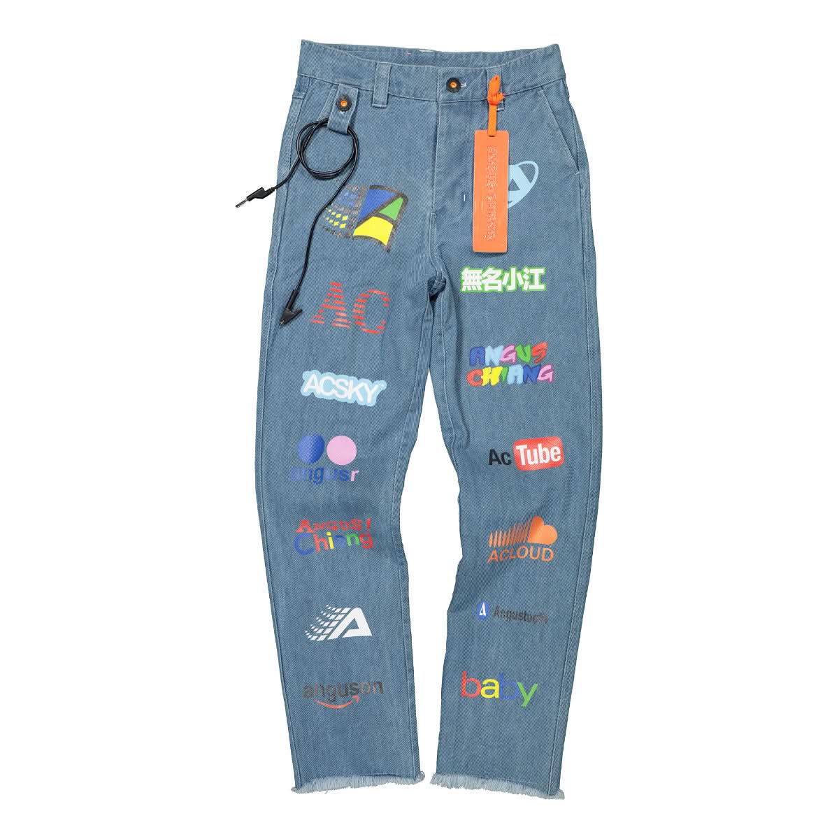 Angus Chiang Classic Straight Jeans Blue Detail view 1 | Gate